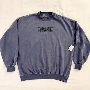 Taylor Swift Eras Tour Blue Crewneck - Size L